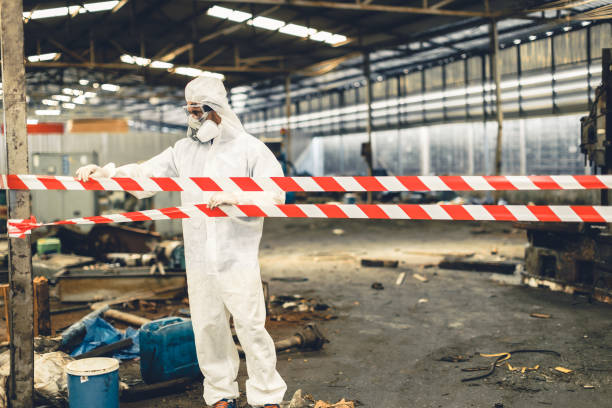 Professional Drug Lab Cleanup technician working in Ashley, PA